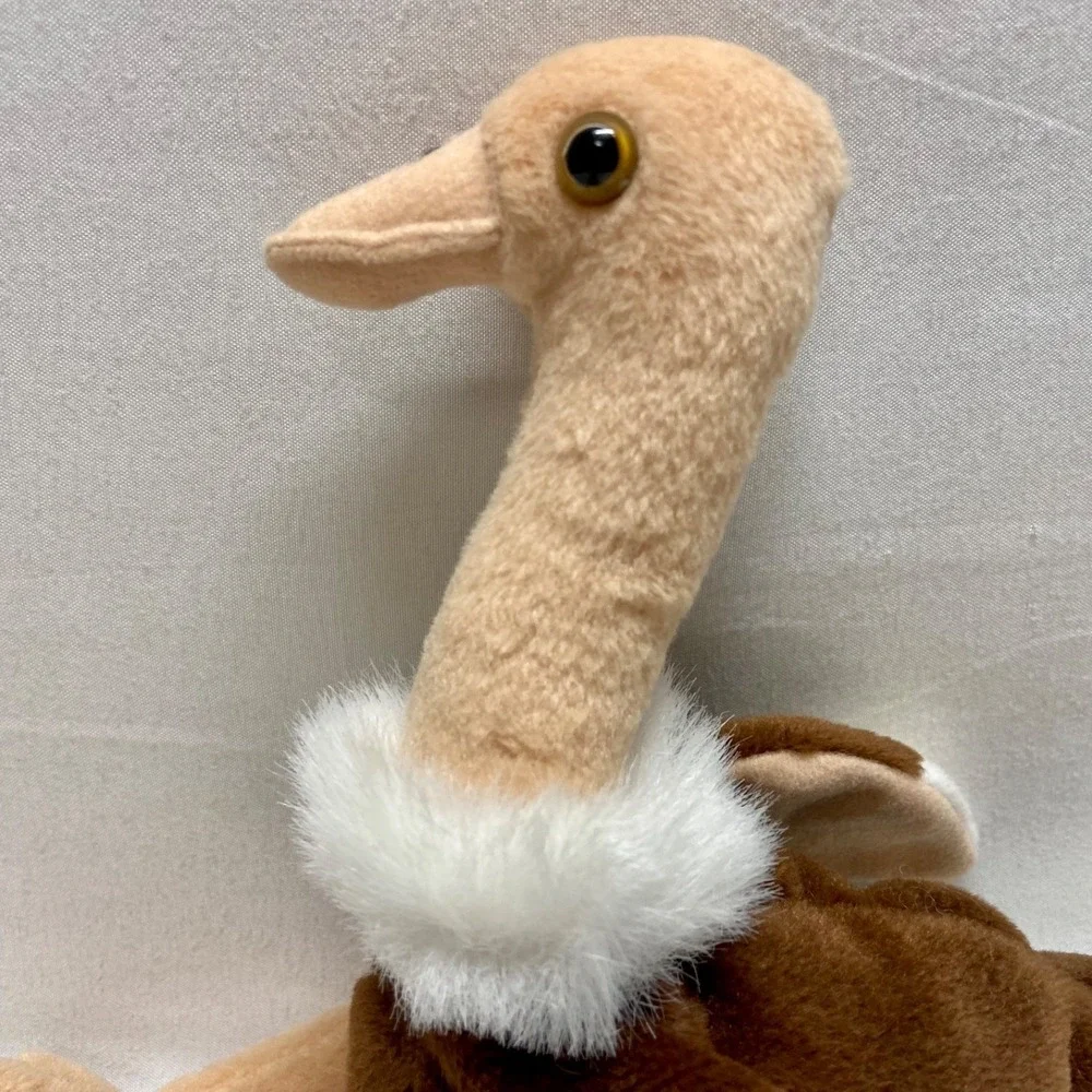 Vintage Ty Beanie Babies Stretch Ostrich Baby Bird 1997 Retired Rare See‎ Tags